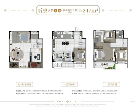 龙湖山与城247㎡户型图（下叠））