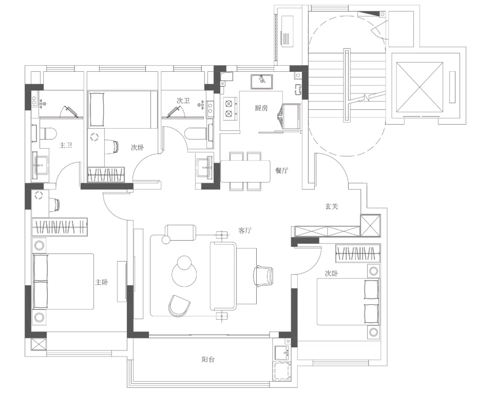 中建翰林雅境3室2厅