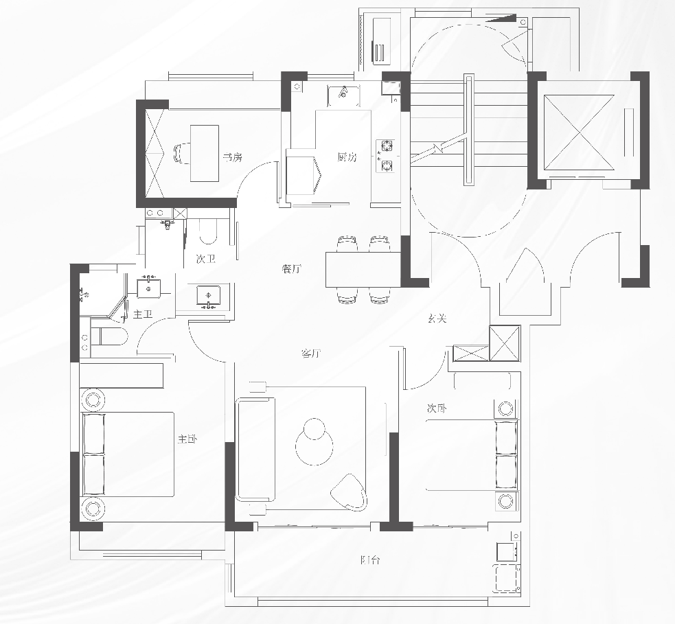 中建翰林雅境3室2厅