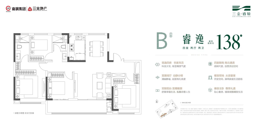 三金睿境4室2厅