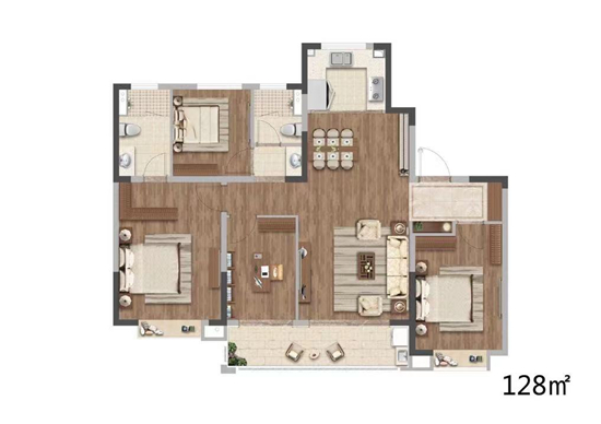 中建熙元府4室2厅